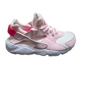 Nike Air Huarache Run Girls Size 3Y Pink Cream Running Athletic Shoes Sneakers